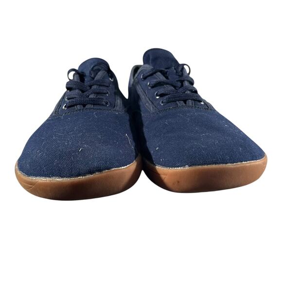WHITIN Men’s W87 Minimalist Barefoot Navy Blue Canvas Sneakers Size 42 US 9.5 - Picture 3 of 9